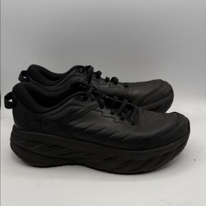 HOKA BONDI SR work shoe Men's 8 Black Athletic Shoes S1